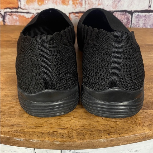 Skechers Black Seager Scalloped Collar Knit Slip-on Classic Fit Loafer Sz 10 - Picture 9 of 15